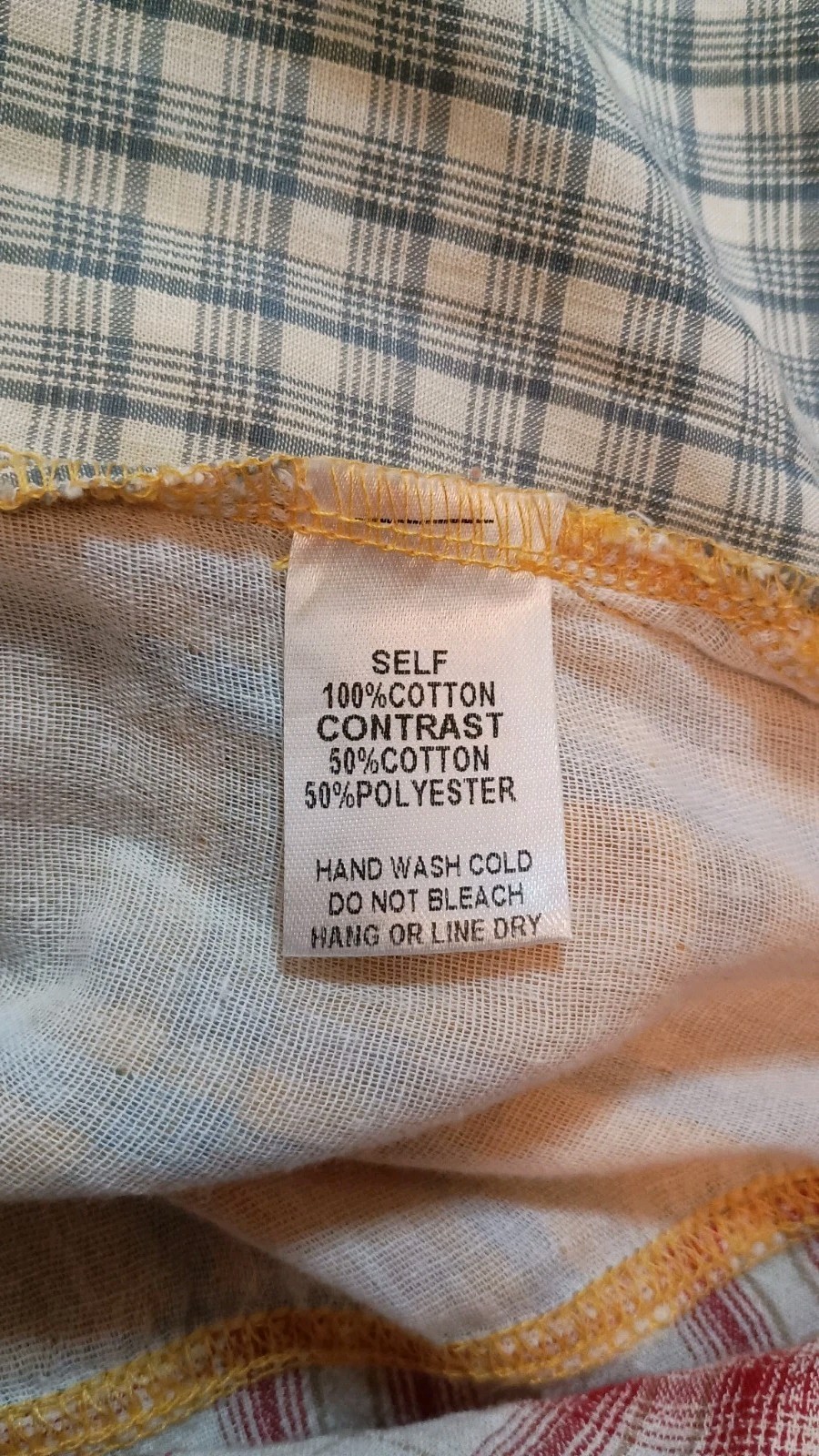 Easel Patchwork Plaid Button Down Boho Oversized … - image 11