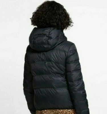 NIKE DOWN Fill Mantel ZIP POCKET Parka Damen Gr. XL schwarz