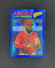 2026 Topps Heritage Chrome Blue Border #149 Luis Rengifo 25/150 Angels QI95
