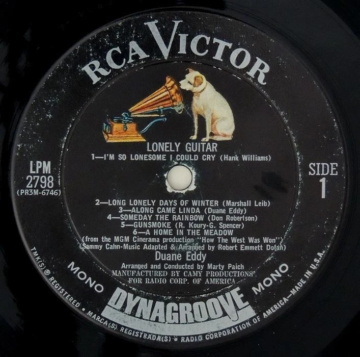 DUANE EDDY Lonely Guitar RCA LPM-2798 MONO Record LP Album - Image 4 of 4