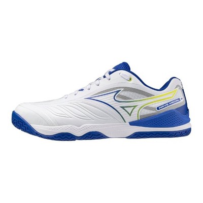 MIOZUNO Wave Medal 8 WIDE 81GA2583 06 Weiß Blau Gelb Breite 3E Tischtennis