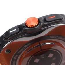 1-Wireless Earbuds Smart Watch Sedentary Reminder For 24/7 Monitoring Orange