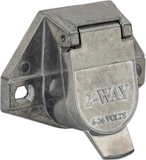 TC1012 2-Way Die-Cast Zinc Trailer Connector Plug for Electrical Wiring