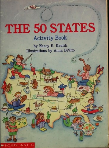The 50 States Activity Book by Krulik, Nancy E., Good Book
