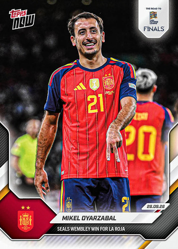 Image via eBay listing Mikel Oyarzabal - 2026-27 UEFA Nations League Topps NOW® - Card 2