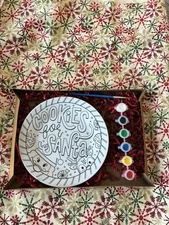 Cookies For Santa Christmas Plate, Paint Your Own, Kids Craft Holiday Activity