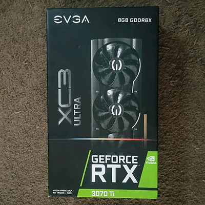 EVGA GeForce RTX 3070 Ti XC3 Ultra 8GB GDDR6X PCIe 4.0 HDMI DX12
