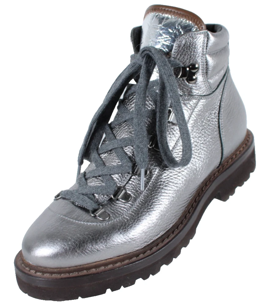 Silver Low (1-1.9 in) Heel Height Combat Boots for Women for sale