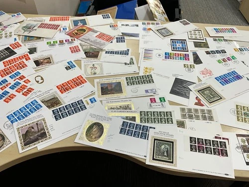 GB FDC 1st & 2nd Class Definitive postmark cover# + more 70 items xx86