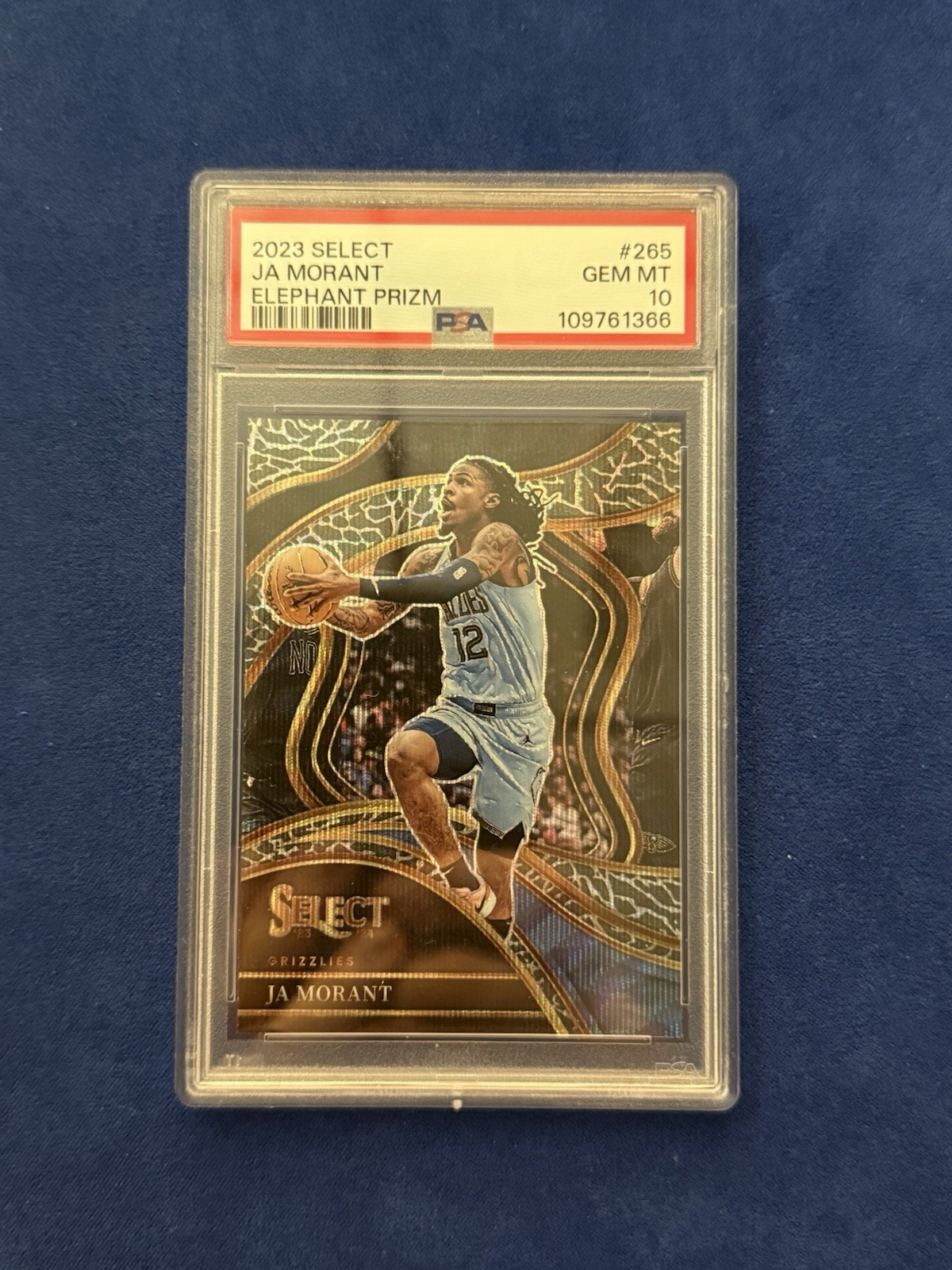 2023-24 Panini Select - Courtside Ja Morant #265 Elephant Prizm
