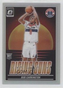 2024-25 Panini Donruss Optic Rising Suns Holo Prizm Bub Carrington #3 Rookie RC