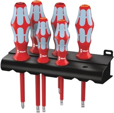 3160I/3165I/6 VDE 6 Pc Stainless Insulated Screwdriver Set