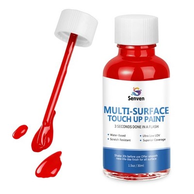 Red Touch Up Paint High-Gloss Apple Red Multi Surface Acrylic Touch Up Paint ...