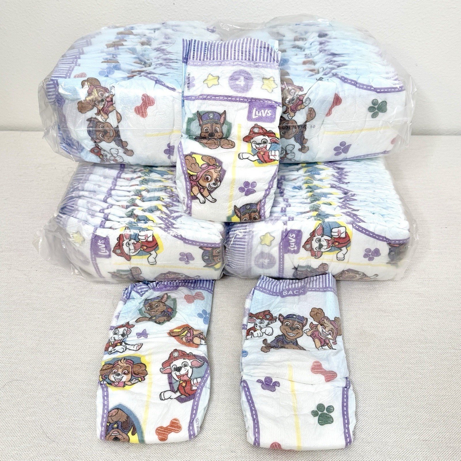 S Size 4 Paw Patrol 108ct Baby 12 Hour Protection Discontinu
