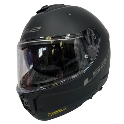 LS2 Adult Stream II Full Face Street Motorcycle Helmet Matte Black Size M