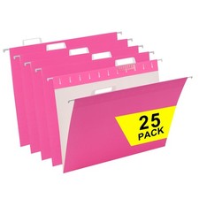 Carpetas colgantes tamaño carta con pestañas ajustables de 1/5 oficina y escuela