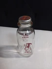 Twin Oaks Dairy One Pint Milk Bottle w/Lid Cap Vintage Glass
