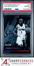 2015 PANINI ABSOLUTE #121 CHAUNCEY BILLUPS HOF /999 POP 1 PSA 10