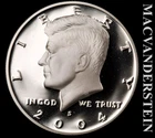 2004-S Silver Kennedy Half Dollar - Choice Gem Proof  Lustrous  #L2981