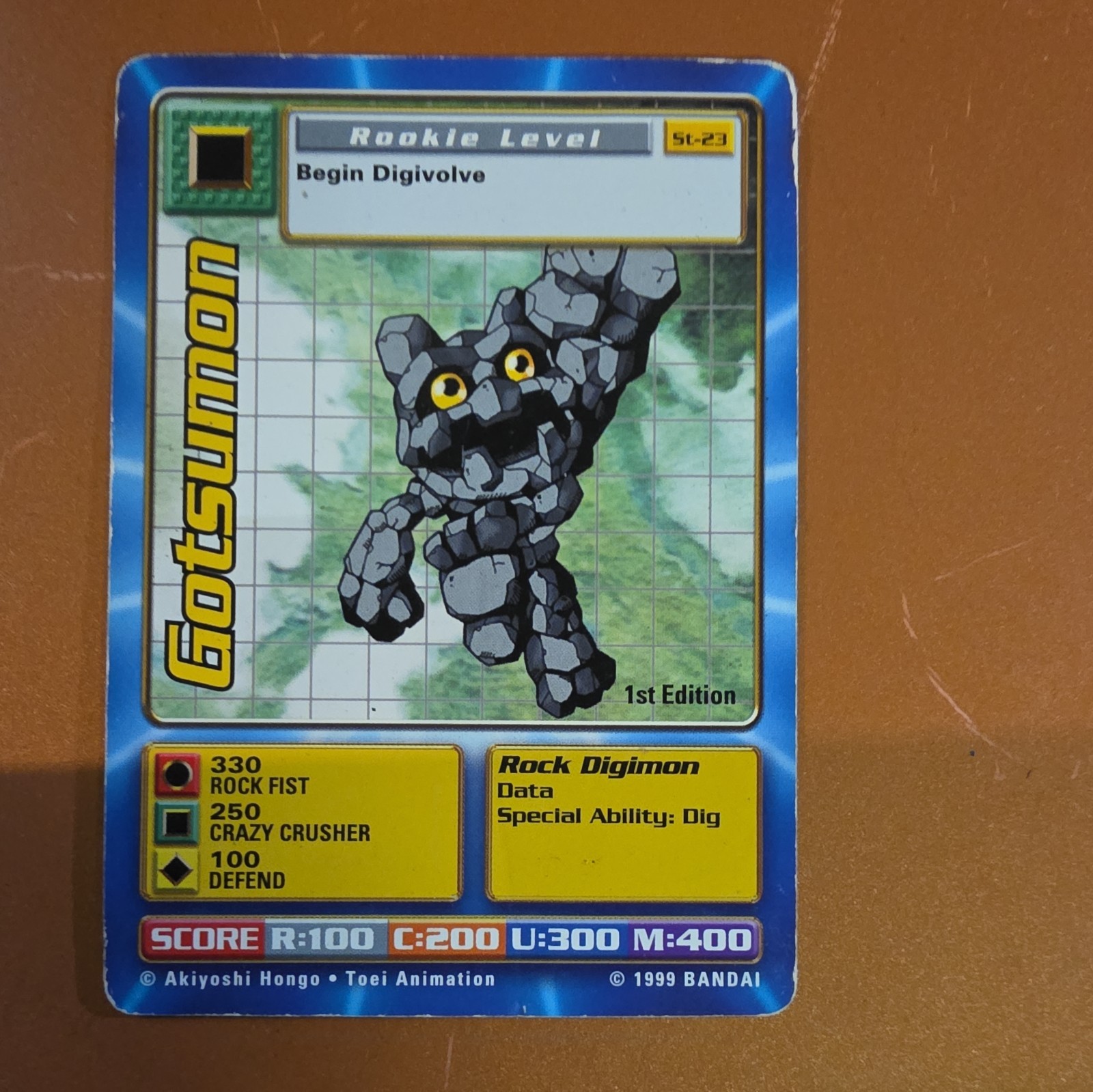 Gotsumon - St-23- 1999 Digimon Bandai - LP
