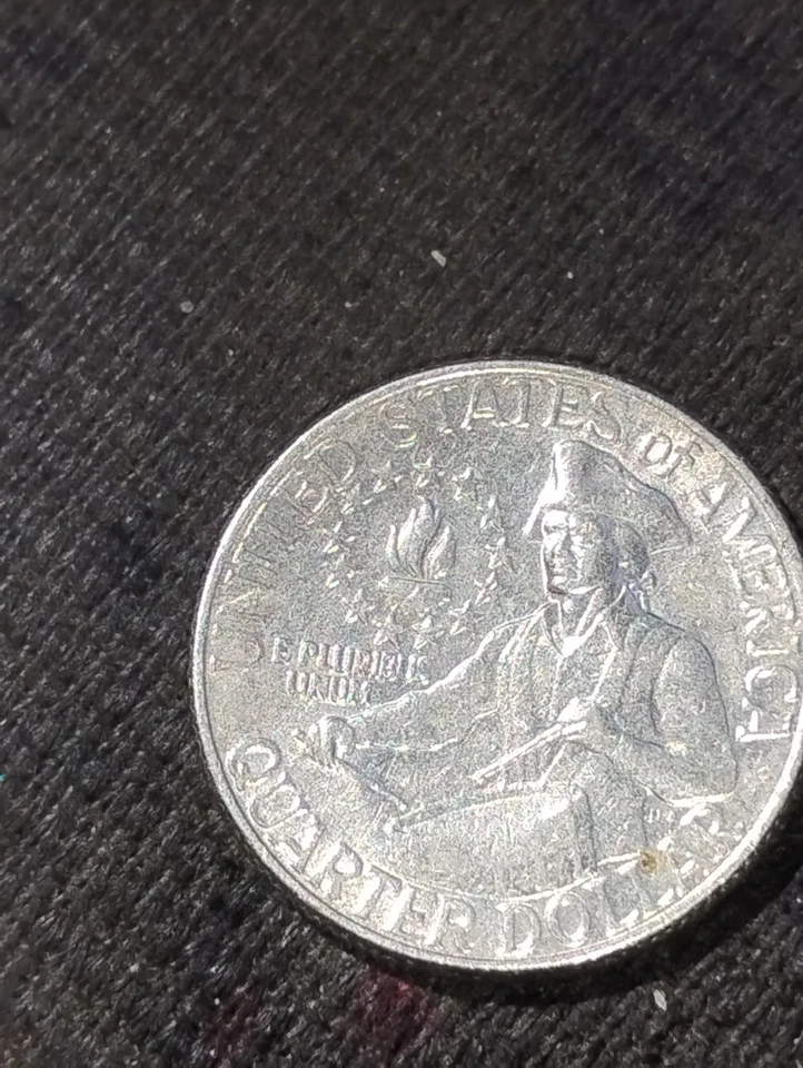 1776-1976 D Bicentennial Error Quarter With Filled Mint Mark. - Image 2 of 2