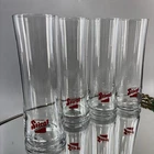 ONE Large Stiegl Beer Glass .5l Heavy Base Red Logo Promo Advertising Austria