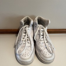 Nike Court Vision Mid Shoes Womens 8 White Basketball Sneakers  CD5436-100