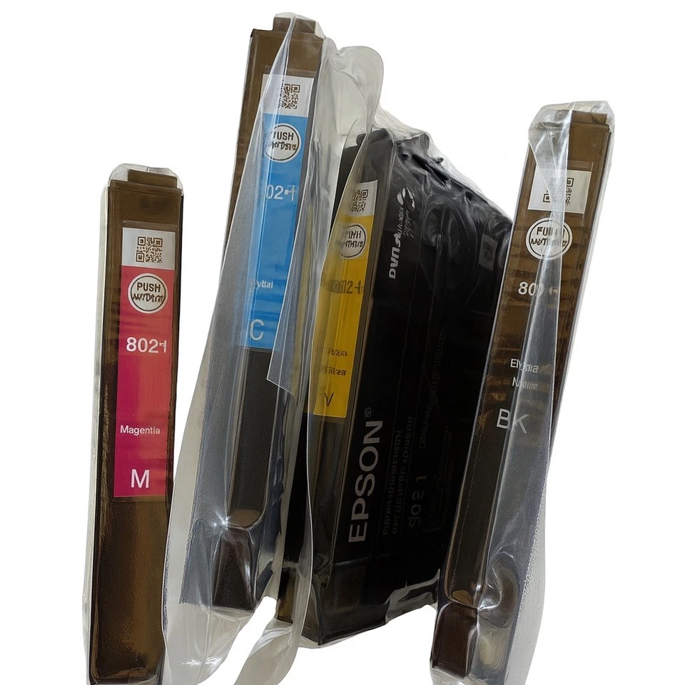 New Genuine EPSON 802-I initial Black & Color 4 Ink set for 4720 4730 4734 4740 - Image 2 of 3