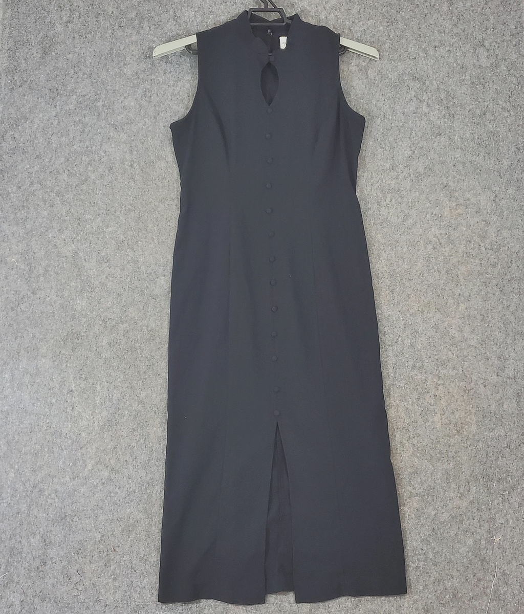 black wrap plus size dress Final Sale Plus Size Faux Wrap Cut Out Maxi Dress in Black main image 1