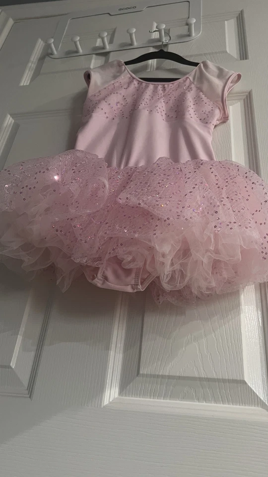 Disfraz de Bailarina Rosa para Niña Actuaciones Vestido Leotardo 3 Guaridas Falda Foto 3 de 3