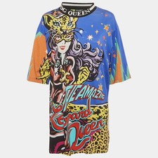 Dolce Gabbana Multicolor Printed Cotton Mini Dress M
