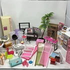 Vintage Y2K Barbie Furniture And Accessories Chairs TV Fridge Table Shopping