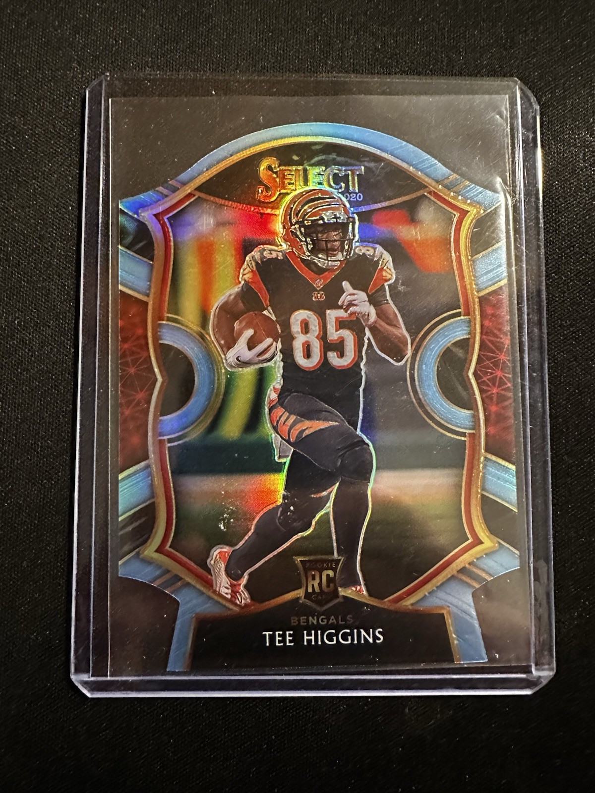 2020 Panini Select - Concourse Tee Higgins #60 Light Blue Prizm Die-Cut (RC)