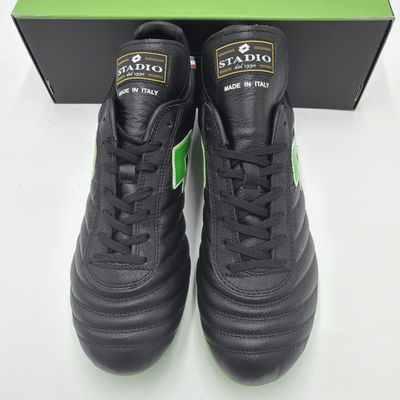 Lotto Stadio OG II FG Soccer Cleats Black Spring Green NWB No Lid Men\'s Size 6.5 Lotto Stadio OG II FG Soccer Cleats Black Spring Green  main image 2