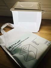 Photo Light Box 10" Portable Folding Photography Light Tent Kit with 2 Light Bar