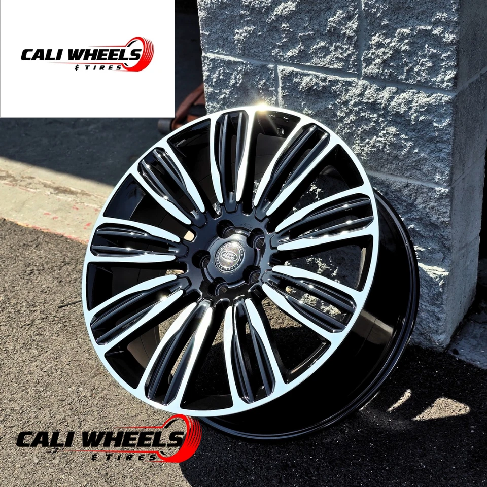 Llantas de máquina negras de 22 pulgadas neumáticos para Range Rover Land Rover Sport HSE nuevas Foto 2 de 3