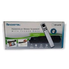 Pandigital Handheld Wi-Fi Wand Scanner S8X1103 w/ Feeder Dock Leopard