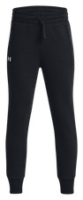 Under Armour Fleece Joggers for Girls - Black/White - XS