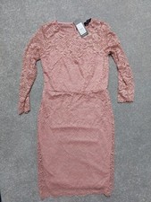 New Look Pink Lace Dress Size 8 NEW