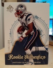 2008 SP Authentic /1399 Matt Slater #152 Rookie UCLA BRUINS NEW ENGLAND PATRIOTS