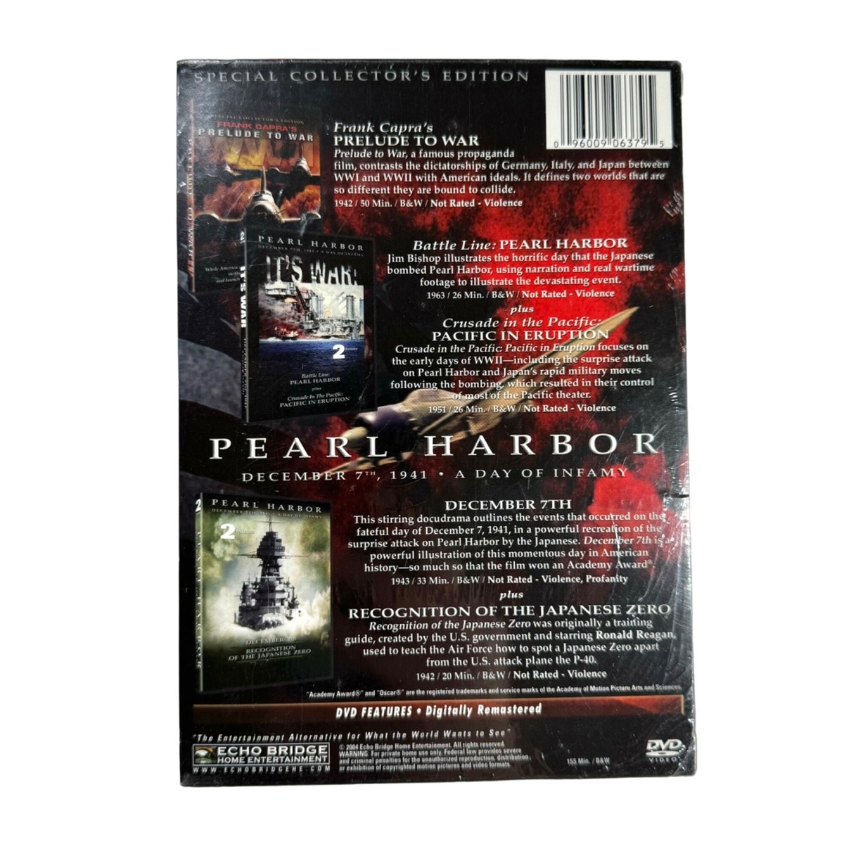 PEARL HARBOR IT'S WAR : DEC 7TH , 1941 A Day of Infamy (3-DISC DVD