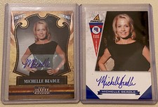 2 MICHELLE BEADLE Panini Americana 18/59 Pinnacle Fans Game Auto Autograph ESPN