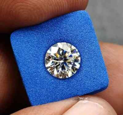 #ad 2 CT Natural White Diamond Round Cut VVS1 D Grade IDGL Certified 1 Free Gift F5 $32.50