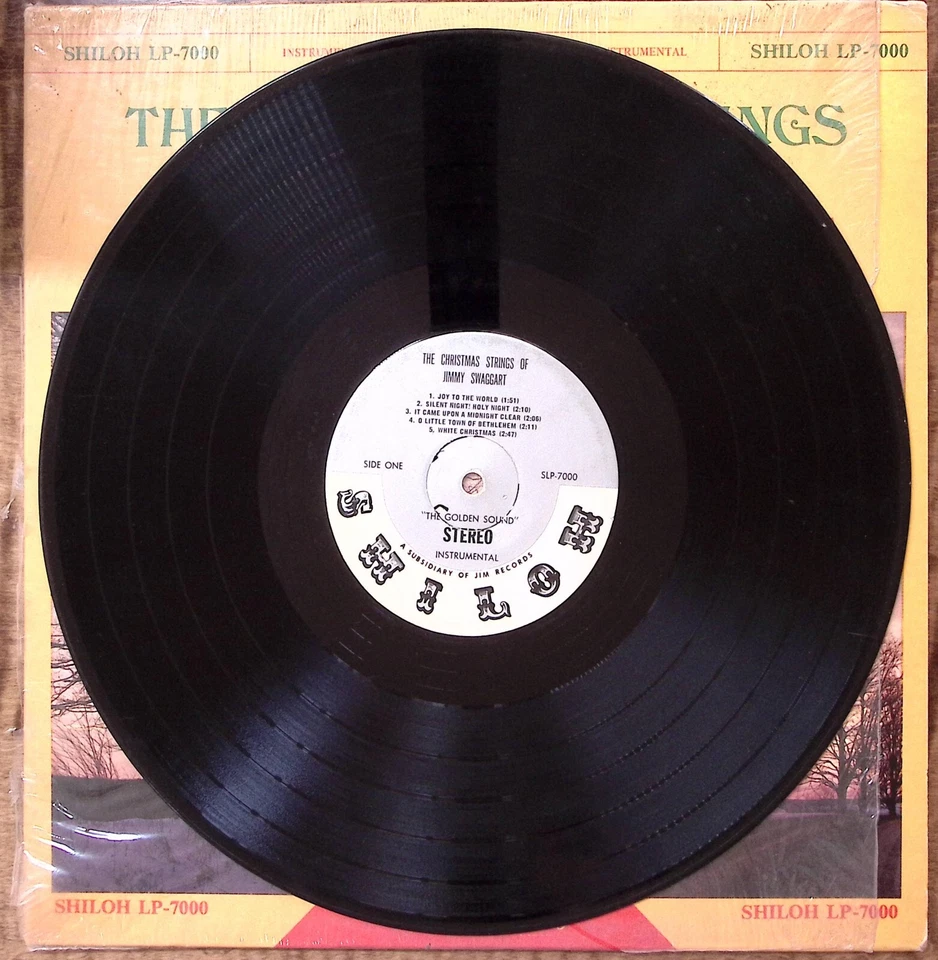 JIMMY SWAGGART THE CHRISTMAS STRINGS OF JIMMY SWAGGART SHILOH VINYL LP 198-28 - Image 3 of 4