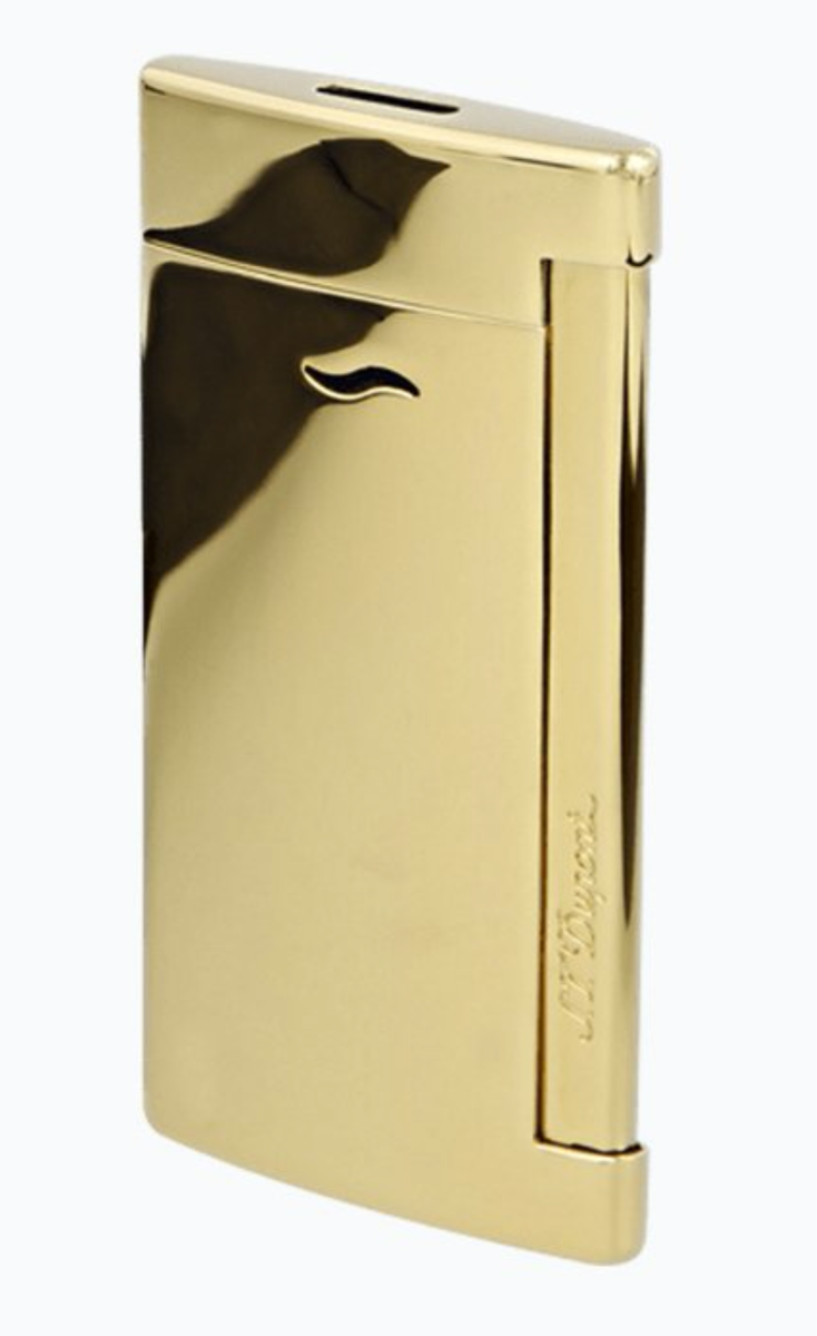 Dupont　
レトロ

デュポン ガスライター S.T. Dupont Slim 7 High Polished Gold Tone Lighter, 027816 (27816