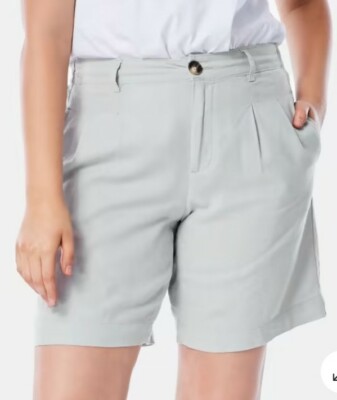 Anko - Womens Linen Blend Bermuda Shorts - Size 18 RRP $15