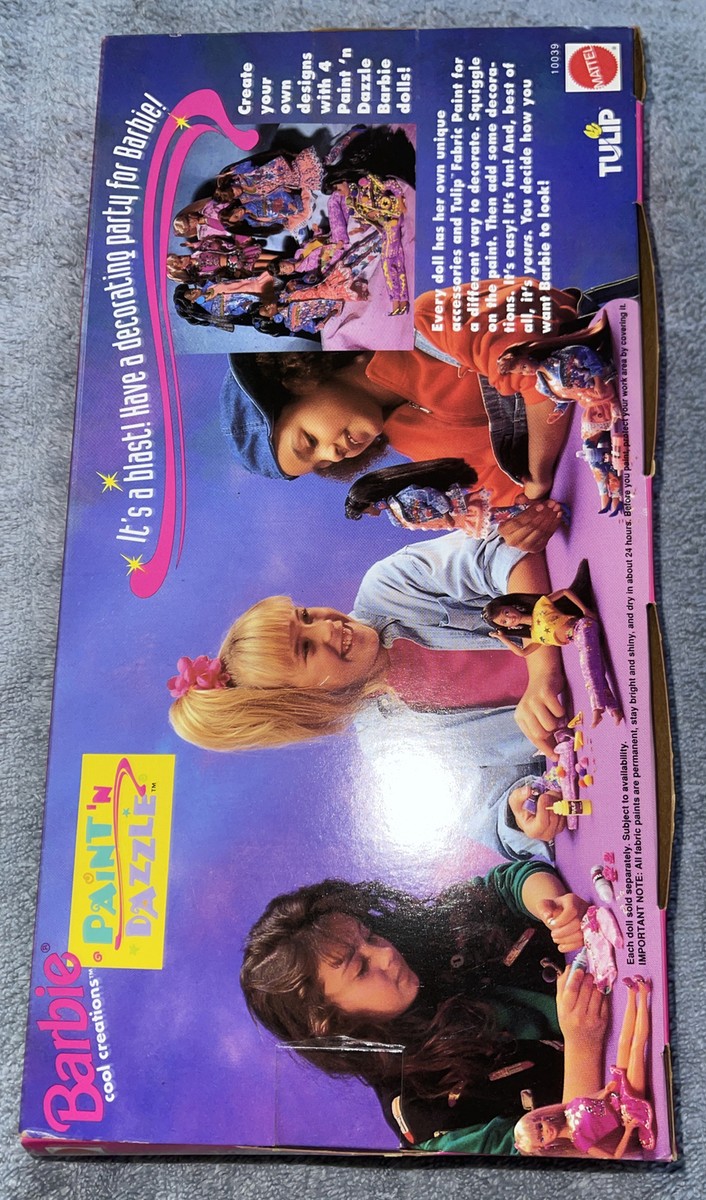 Vintage Paint 'n Dazzle Barbie Doll, Blonde #10039 Mattel 1993