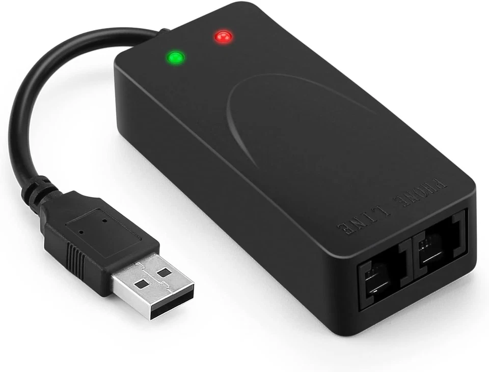 Agptek External USB 2.0 3 in 1 Data Voice Dial up Modem 56K V.92 V.90 CX93010 WI - Image 2 of 4