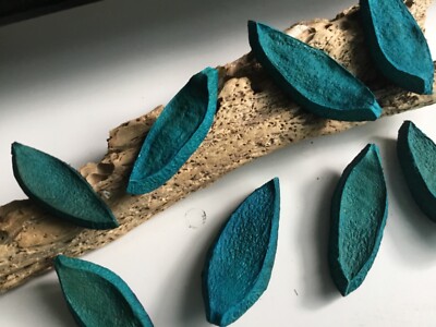 Hawaii Bob s Blue 20 Arrow pods 2 Inch  Baskets Gourds Dried Decor Floral Crafts