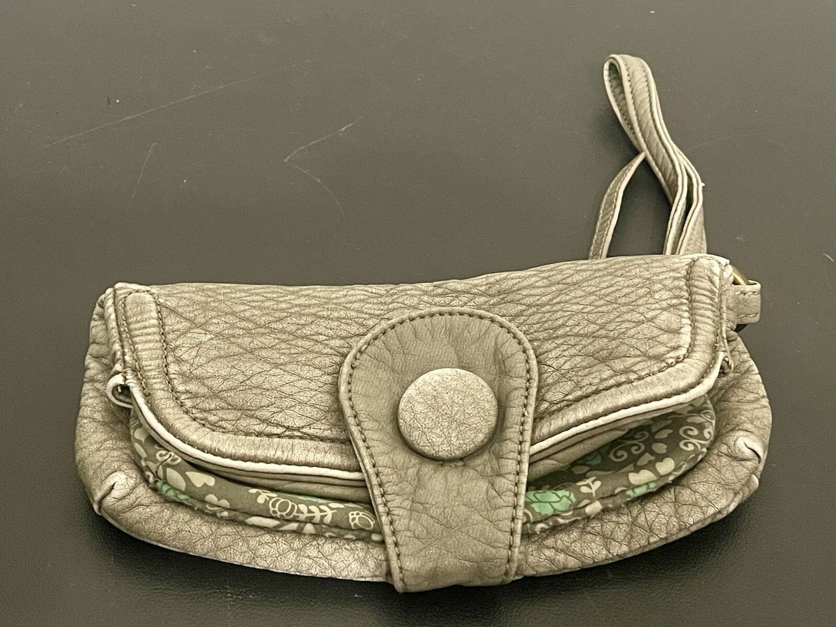 Nica Wristlet Purse Clutch Bag Distressed Leather